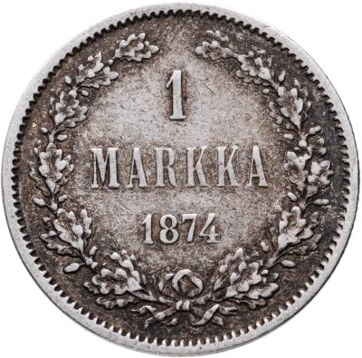 купить 1 марка 1874 S Российская Финляндия