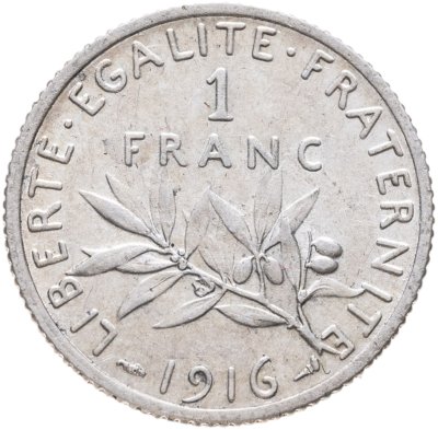 купить Франция 1 франк 1916
