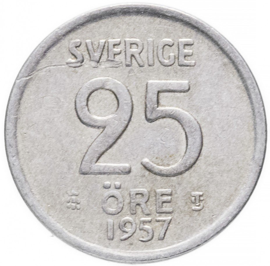 купить Швеция 25 эре 1957