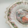 Купить Блюдо декоративное с изображением двух девушек и амура в стиле Royal Vienna, фарфор, деколь, золочение, Германия, 1920-1950 гг.