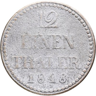 купить Германия, Мекленбург-Шверин 1/12 талера 1848