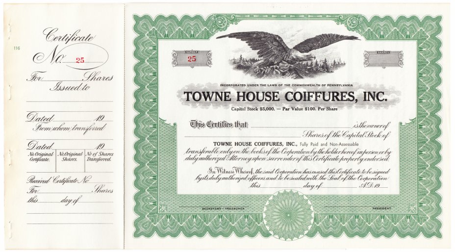купить Акция США Towne House Coiffures, Inc.