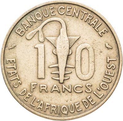купить Западная Африка (BCEAO) 10 франков (francs) 1968