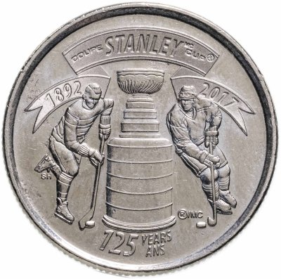 купить Канада 25 центов 2017 "125 лет Кубку Стенли"