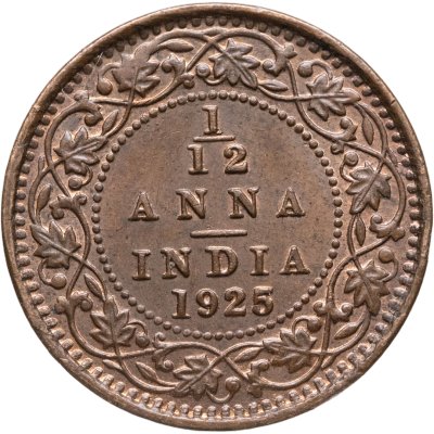купить Индия (Британская) 1/12 анны (anna) 1925 Без отметки монетного двора