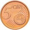Купить Ватикан 5 центов (cents) 2005 "Портрет Папы Иоана Павла II"