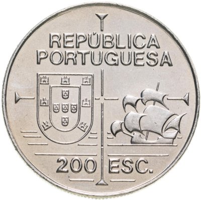 купить Португалия 200 эскудо (escudos) 1992 "450 лет с момента открытия Калифорнии"