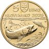 Купить Словакия 5 евро 2025 Фауна и флора Словакии - Дунайский лосось