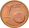 Купить Ватикан 1 евроцент 2004 "Портрет Папы Иоана Павла II"