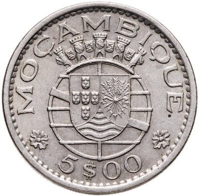 купить Мозамбик 5 эскудо (escudos) 1973
