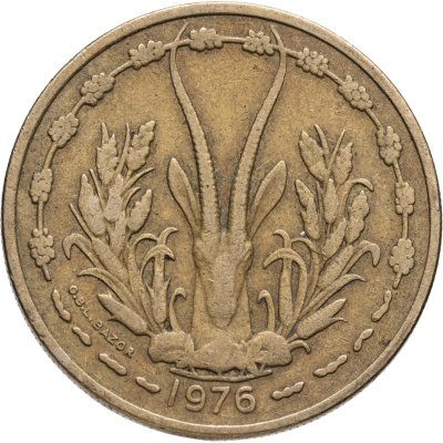купить Западная Африка (BCEAO) 25 франков (francs) 1976