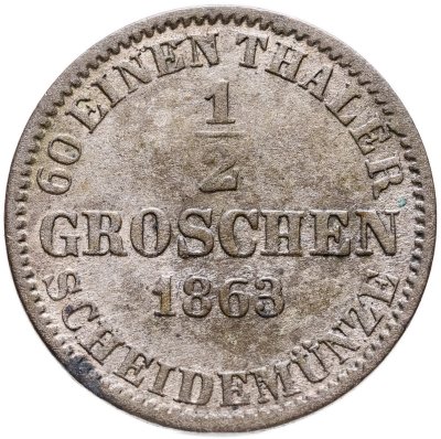 купить Ганновер 1/2 гроша 1863