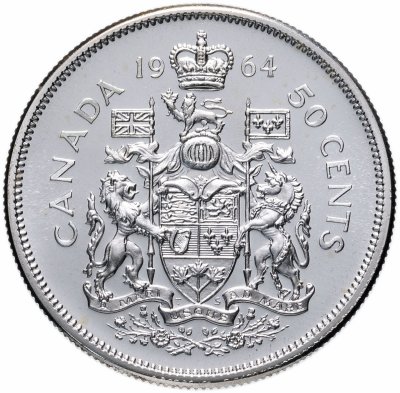 купить Канада 50 центов (cents) 1964