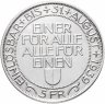 Купить Швейцария 5 франков (francs) 1939 "Стрелковый фестиваль в Люцерне"