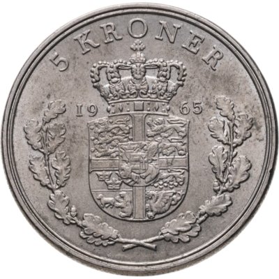 купить Дания 5 крон (kroner) 1965