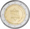 Купить Сан Марино 2 евро 2015 "Объединение Германии", в буклете