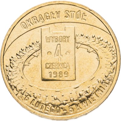 купить Польша 2 злотых 2009 год. Дорога к свободе - всеобщие выборы