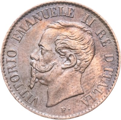 купить Италия 1 чентезимо (centesimo) 1867, знак монетного двора: "M" - Милан
