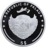 Купить Палау 5 долларов 2016 "Морской жемчуг. Зеркало моря. Синяя жемчужина" в футляре с сертификатом