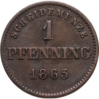 купить Бавария 1 пфенниг 1865