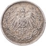 Купить Германия 1/2 марки 1907, знак монетного двора: "G" -  Карлсруэ
