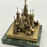 Купить Сувенир настольный (миниатюрный) "Покровский собор" (храм Василия Блаженного), бронза, камень, литье, СССР, 1980-1990 гг.
