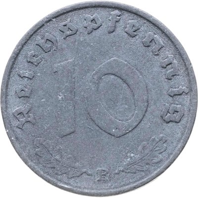 купить Германия, Третий рейх 10 рейхспфеннигов (reichspfennig) 1941, знак монетного двора:"B" - Вена