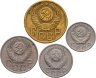 Купить Набор из 4х монет СССР 5, 10, 15 и 20 копеек 1953