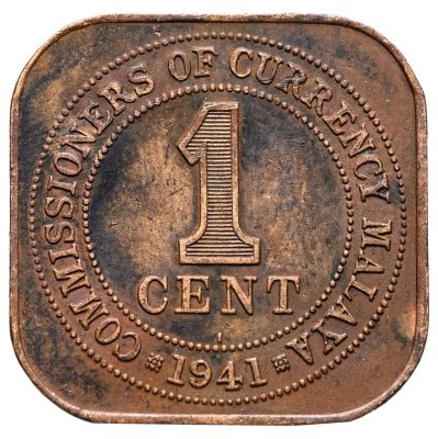 купить Малайя 1 цент (cent) 1939-1940