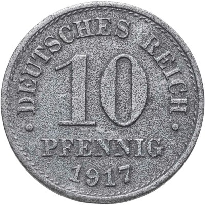 купить Германия 10 пфеннигов (pfennig) 1917