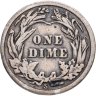 Купить США 10 центов (дайм, one dime) 1912 S Barber Dime знак монетного двора: "S" - Сан-Франциско