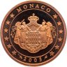 Купить Монако  2005 набор из 3-х монет евро пруф в футляре