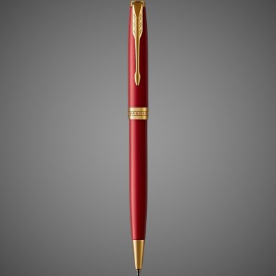 купить Шариковая ручка Parker Sonnet , Lacquer Intense Red GT, стержень: M, цвет чернил: black , в подарочной упаковке, Лаки и смолы: лак, латунь, нержавеющая сталь, позолота, позолота, 2026 г.