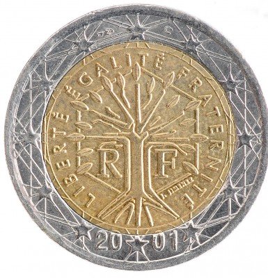 Купить Франция 2 евро 2001