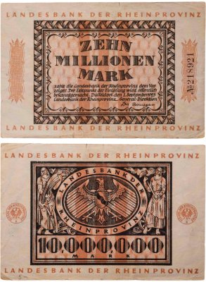 купить Германия 10000000 (10 миллионов) марок 1923