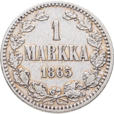 купить 1 марка 1865 S Российская Финляндия