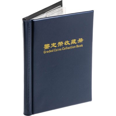 купить Альбом для хранения монет в слабе, 4 листа на 16 слабов Синий б/у