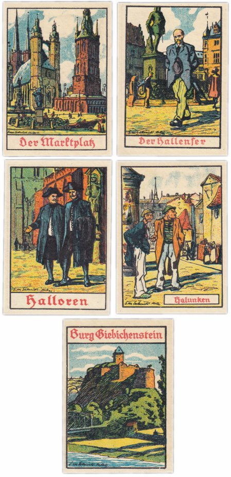 купить Германия (Саксония: Галле) набор из 5 нотгельдов 1921