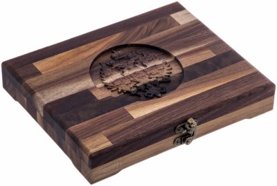 купить Футляр деревянный для 18 монет (американский орех)