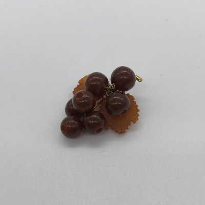 купить Брошь "Виноград", янтарь, металл, СССР, 1960-1990 гг.
