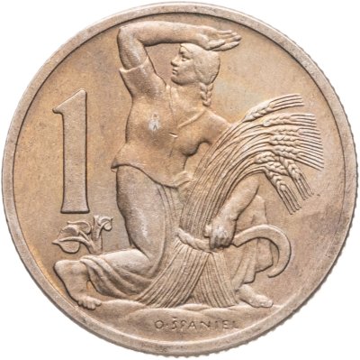 купить Чехословакия 1 крона (crown) 1938