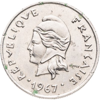 купить Французская Полинезия 10 франков (francs) 1967