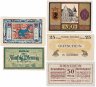 Купить Германия (разные земли) набор из 5 нотгельдов 1918-1922