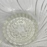 Купить Конфетница (небольшой салатник) с флоральным декором, стекло, Опытный стекольный завод, стекло, Опытный стекольный завод, СССР, 1970-1990 гг.