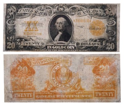 купить США 20 долларов 1922 series 1922 Gold Certificate, Speelman-White (Золотой Сертификат)