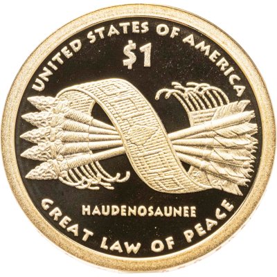 купить США 1 доллар (dollar) 2010 S "Коренные Американцы - Пояс Гайавата", знак монетного двора: "S" - Сан-Франциско