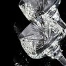 Купить Набор из 6 фужеров, декорированных в технике алмазной грани, хрусталь, СССР, 1970-1990 гг.