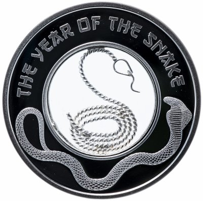 купить Фиджи 1 доллар 2013 Proof "Китайский гороскоп (лунный календарь) - Год змеи" в футляре с сертификатом