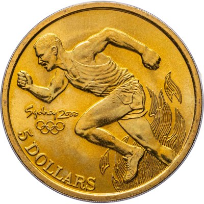 купить Австралия 5 долларов 2000 Олимпийские игры в Сиднее - Легкая атлетика