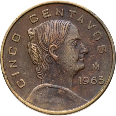 купить Мексика 5 сентаво (centavos) 1963